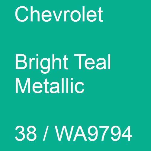 Chevrolet, Bright Teal Metallic, 38 / WA9794.